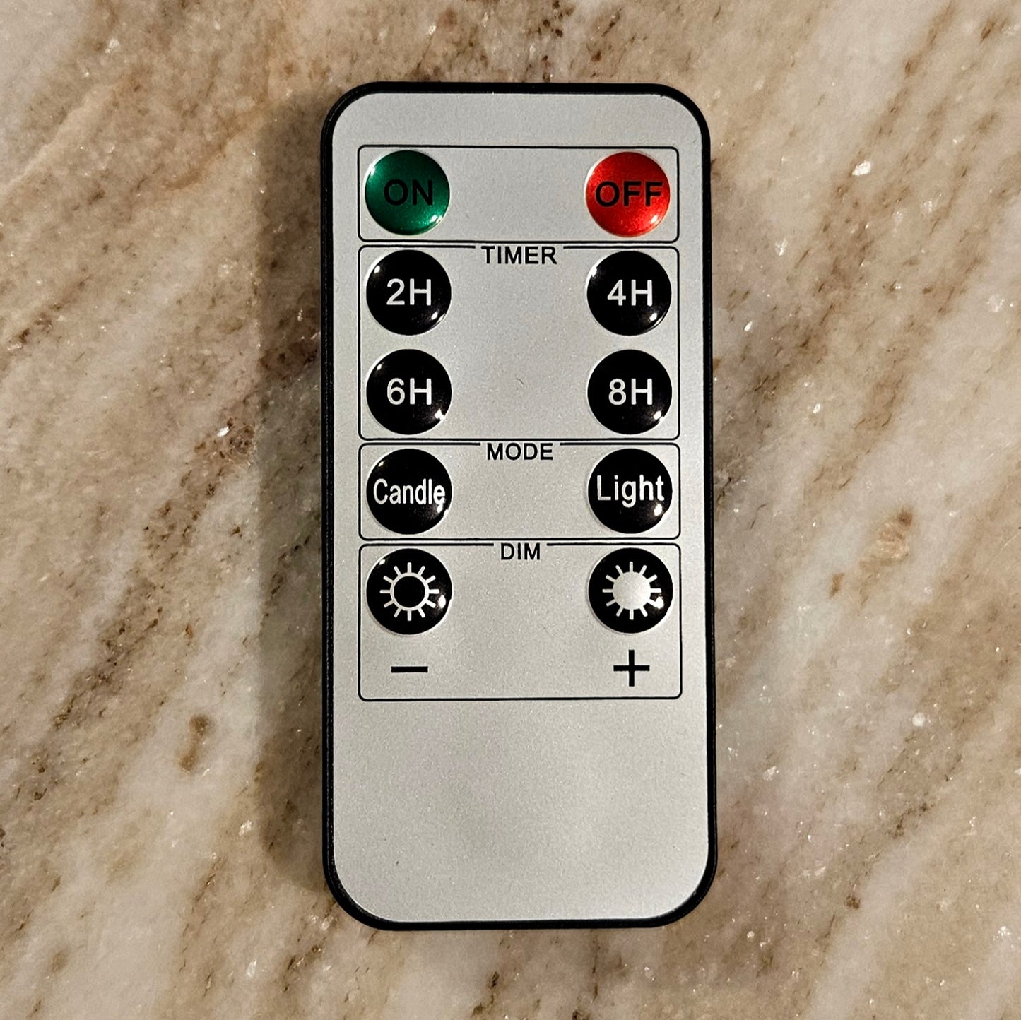 Chantico Świece Elektryczne z Pilotem - Czarno-Złote - 3 szt.